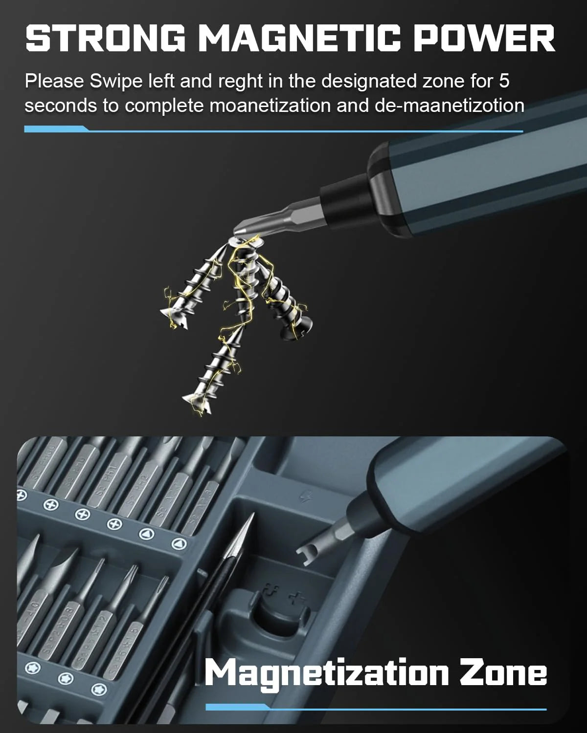 🔧 68-in-1 Precision Electric Screwdriver Set – 64 Magnetic Bits, 5 Torque Levels | Perfect for Phones, Watches, Cameras, PCs & More!